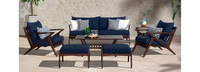 Vaughn™ 7 Piece Sunbrella® Outdoor Sofa & Club Chair Set - Navy Blue