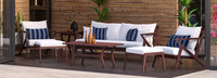 Vaughn™ 7 Piece Sunbrella® Outdoor Sofa & Club Chair Set - Spa Blue