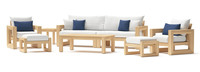 Benson™ 8 Piece Sunbrella® Outdoor Sofa & Club Chair Set - Bliss Ink