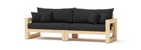 Benson™ 8 Piece Sunbrella® Outdoor Sofa & Club Chair Set - Canvas Black
