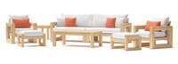 Benson™ 8 Piece Sofa & Club Chair Set - Cast Coral