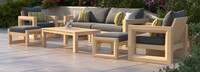 Benson™ 8 Piece Sunbrella® Outdoor Sofa & Club Chair Set - Navy Blue