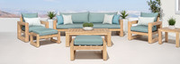 Benson™ 8 Piece Sunbrella® Outdoor Sofa & Club Chair Set - Navy Blue