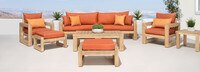 Benson™ 8 Piece Sunbrella® Outdoor Sofa & Club Chair Set - Navy Blue