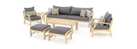 Kooper™ 8 Piece Sunbrella® Outdoor Sofa & Club Chair Set - Charcoal Gray