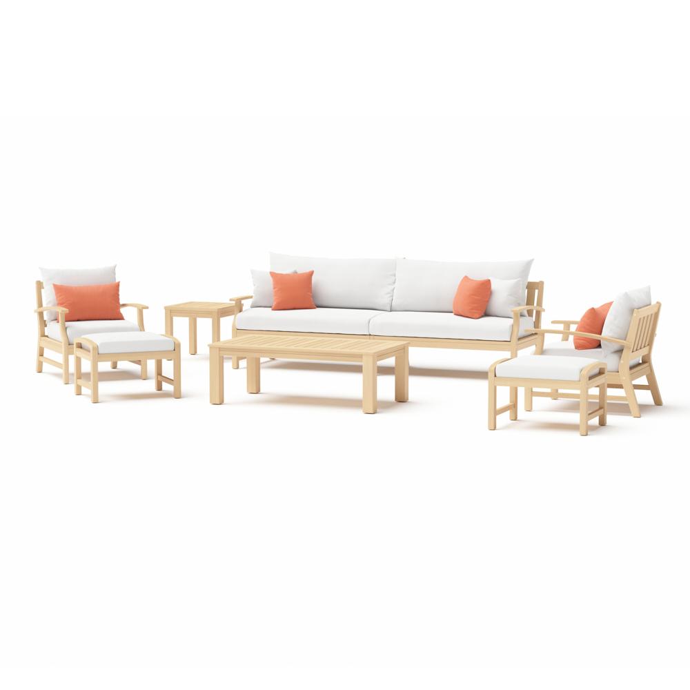Kooper™ 8 Piece Sofa & Club Chair Set - Cast Coral