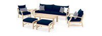 Kooper™ 8 Piece Sunbrella® Outdoor Sofa & Club Chair Set - Navy Blue
