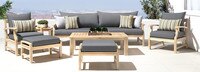 Kooper™ 8 Piece Sunbrella® Outdoor Sofa & Club Chair Set - Navy Blue