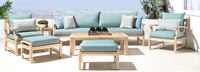 Kooper™ 8 Piece Sunbrella® Outdoor Sofa & Club Chair Set - Navy Blue