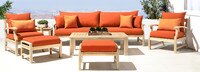 Kooper™ 8 Piece Sunbrella® Outdoor Sofa & Club Chair Set - Navy Blue