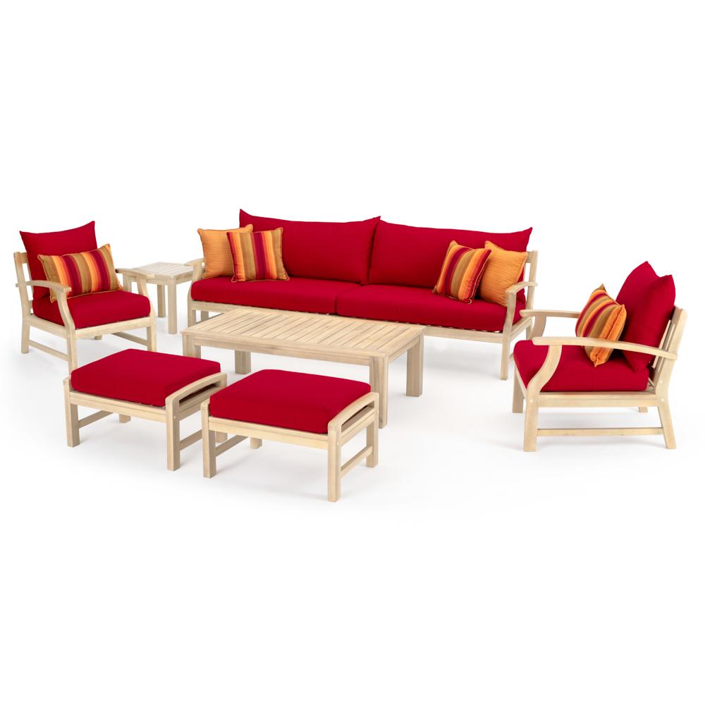Kooper™ 8 Piece Sofa & Club Chair Set - Sunset Red