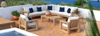 Benson™ 9 Piece Sunbrella® Outdoor Seating Set - Bliss Ink