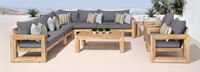 Benson™ 9 Piece Sunbrella® Outdoor Seating Set - Spa Blue