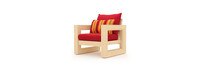 Benson™ 9 Piece Sunbrella® Outdoor Seating Set - Sunset Red