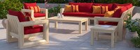 Benson™ 9 Piece Sunbrella® Outdoor Seating Set - Sunset Red