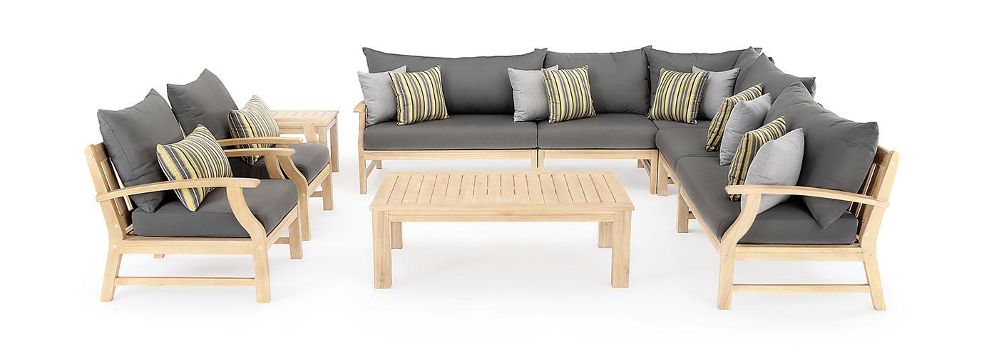 Kooper 9 Piece Sunbrella Outdoor Seating Set