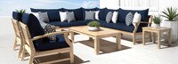 Kooper™ 9 Piece Sunbrella® Outdoor Seating Set - Charcoal Gray