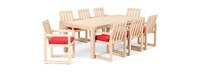 Benson™ 9 Piece Dining Set - Sunset Red