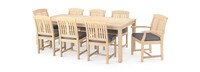Kooper™ 9 Piece Sunbrella® Outdoor Dining Set - Charcoal Gray