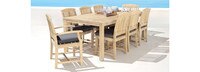 Kooper™ 9 Piece Sunbrella® Outdoor Dining Set - Tikka Orange