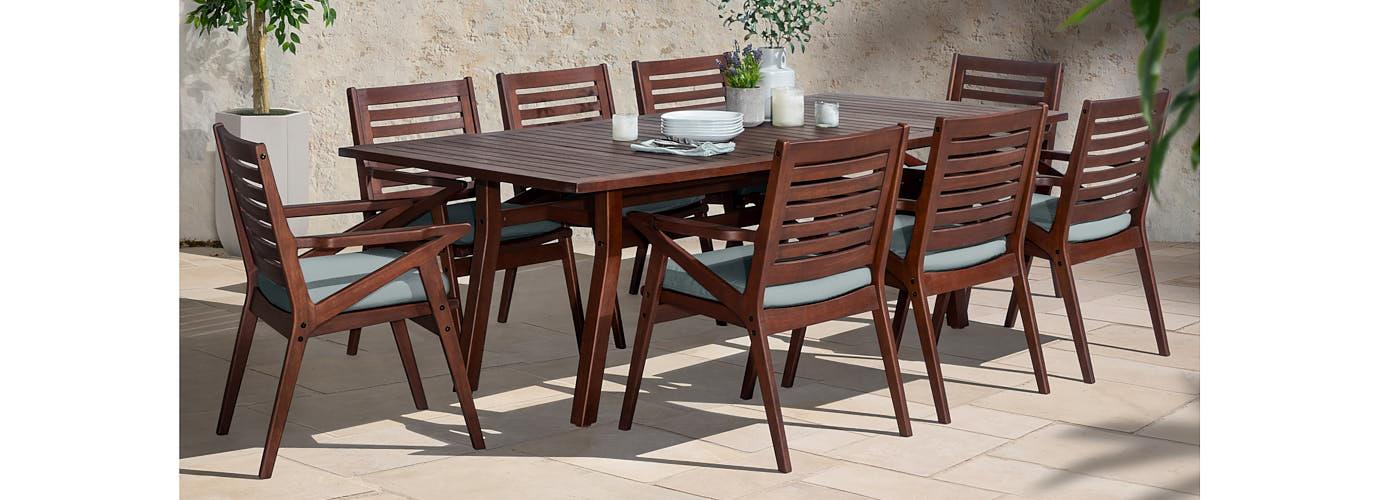 Vaughn 9 Piece Outdoor Dining Set - Thumbnail 4
