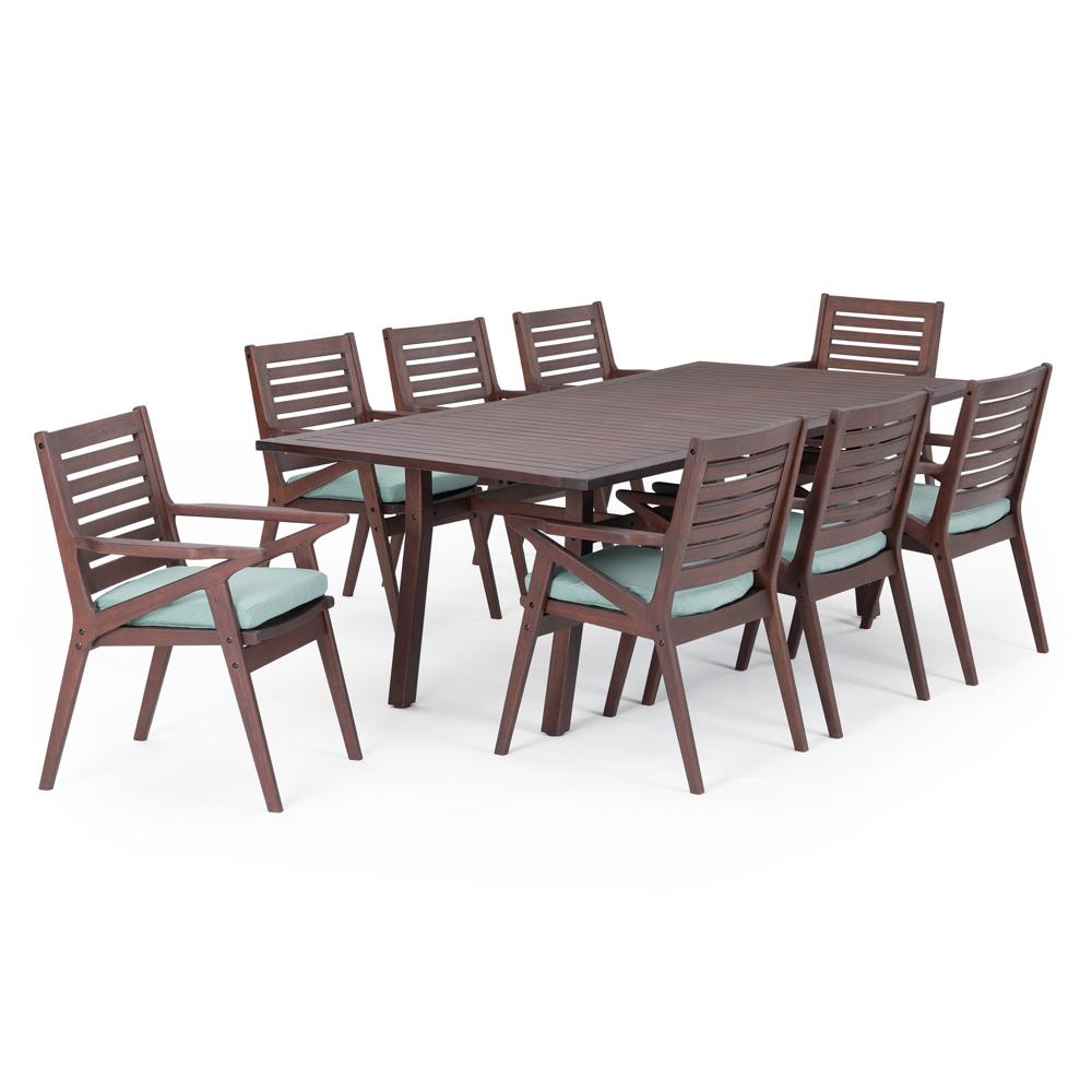 Vaughn™ 9 Piece Outdoor Dining Set - Spa Blue