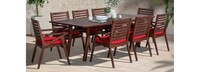 Vaughn™ 9 Piece Outdoor Dining Set - Sunset Red