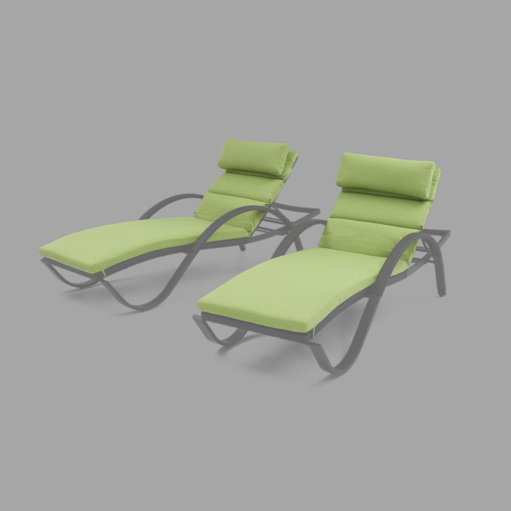Modular Outdoor Set of 2 Sunbrella® Lounge Cushions - Gingko