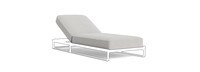 Sanibel Outdoor Chaise Basket Weave Cushion - Stone