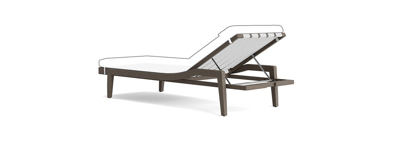 Del Mar Outdoor Chaise Frame