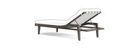 Del Mar Outdoor Chaise Frame - Weathered Teak