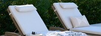 Del Mar Outdoor Chaise Frame - Weathered Teak