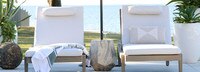 Del Mar Outdoor Chaise Frame - Weathered Teak