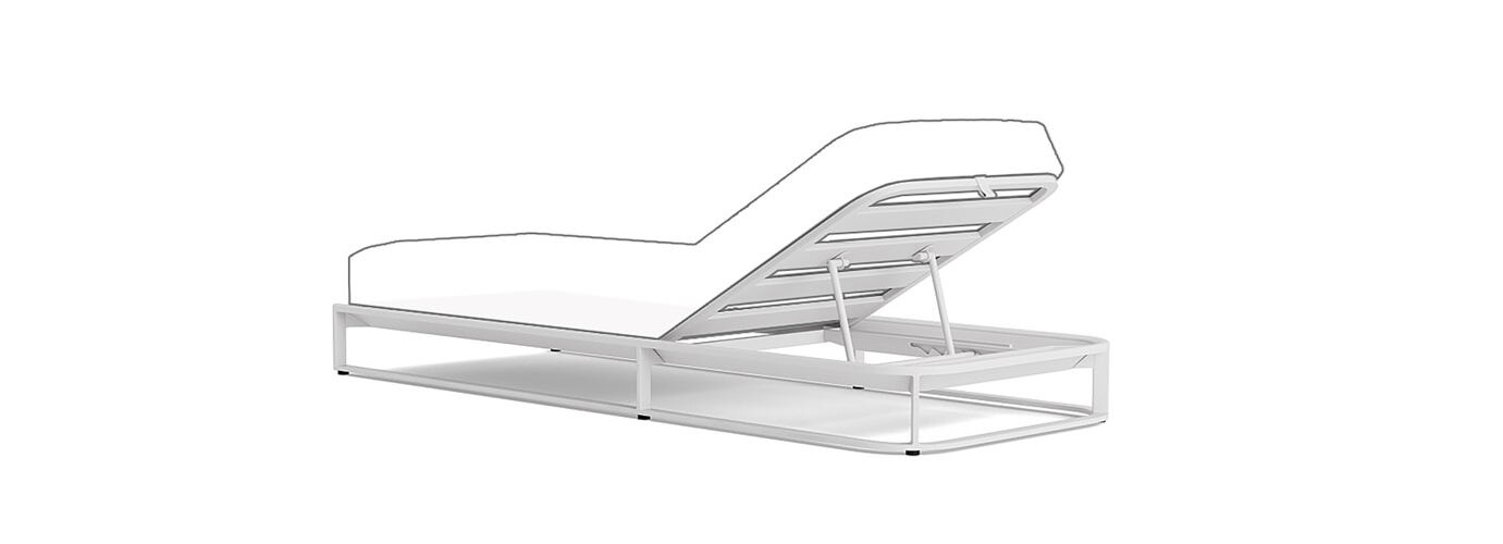 Sanibel Outdoor Chaise Frame