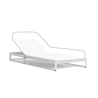 Sanibel Outdoor Chaise Frame - White