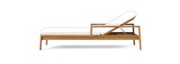 Santorini Outdoor Pool Chaise Frame - Natural Teak
