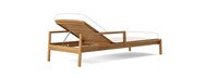 Santorini Outdoor Pool Chaise Frame - Natural Teak