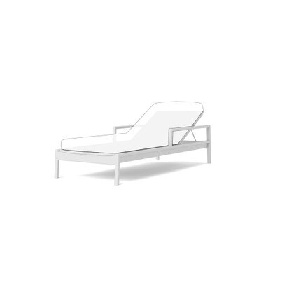 Santorini Outdoor Pool Chaise Frame - White