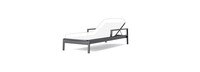 Santorini Outdoor Pool Chaise Frame - Zinc