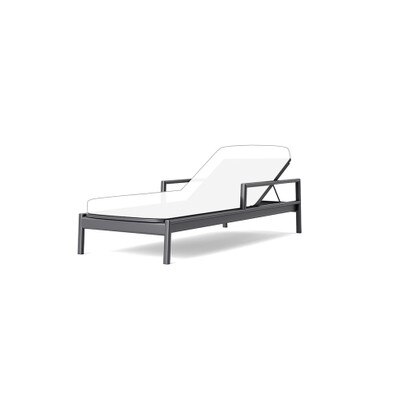 Santorini Outdoor Pool Chaise Frame - Zinc