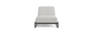 Sanibel Outdoor Chaise In Zinc - Basket Weave Stone