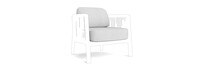 Santorini Outdoor Club Chair Basket Weave Cushions - Oyster