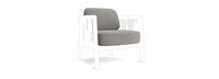 Santorini Outdoor Club Chair Basket Weave Cushions - Taupe Gray
