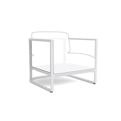 Sanibel Outdoor Club Chair Frame - White