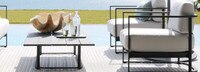 Sanibel Outdoor Club Chair Frame - Zinc