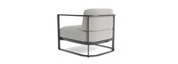 Sanibel Outdoor Club Chair In Zinc - Basket Weave Stone