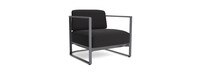 Sanibel Outdoor Club Chair In Zinc - Plain Weave Carbon
