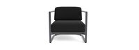 Sanibel Outdoor Club Chair In Zinc - Plain Weave Carbon
