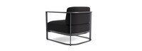 Sanibel Outdoor Club Chair In Zinc - Plain Weave Carbon