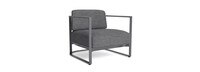 Sanibel Outdoor Club Chair In Zinc - Plain Weave Graphite